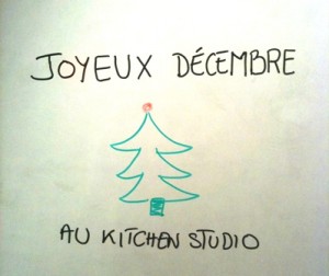 joyeux decembre au kitchen studio